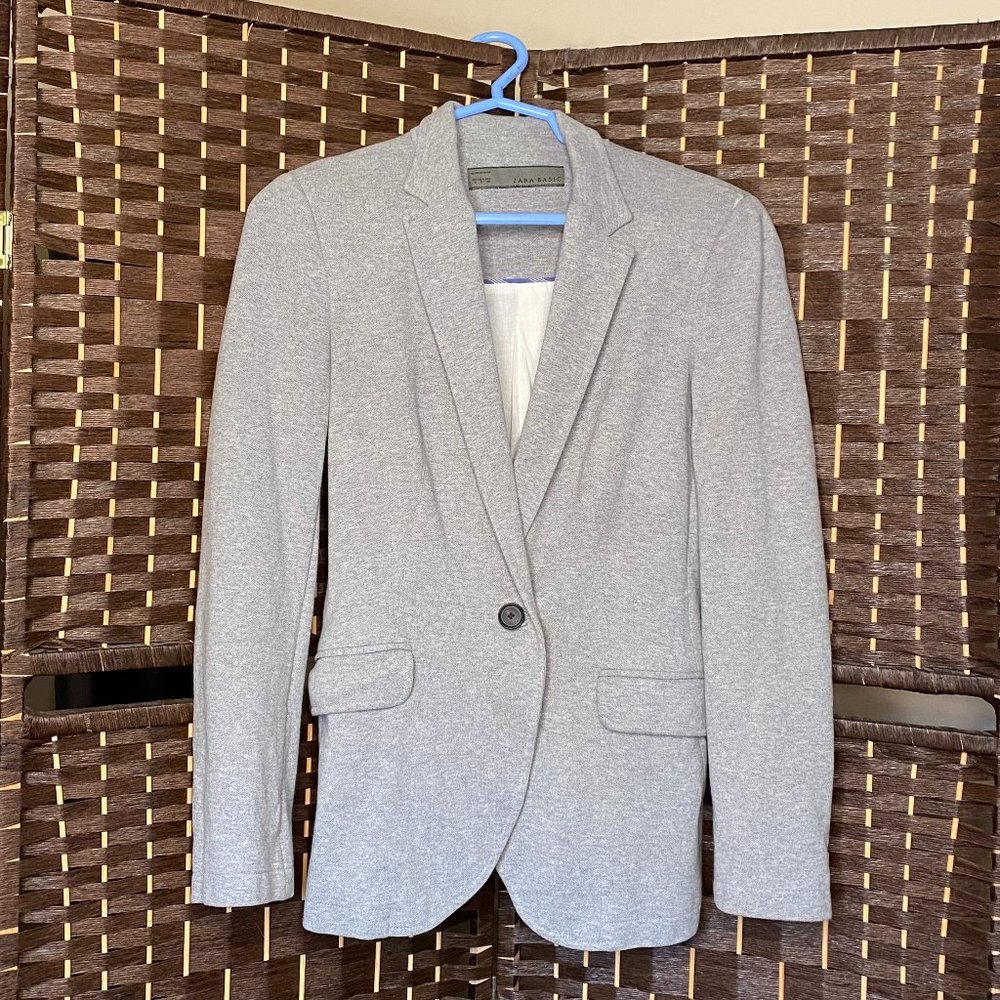 Grey Casual Dress Blazer